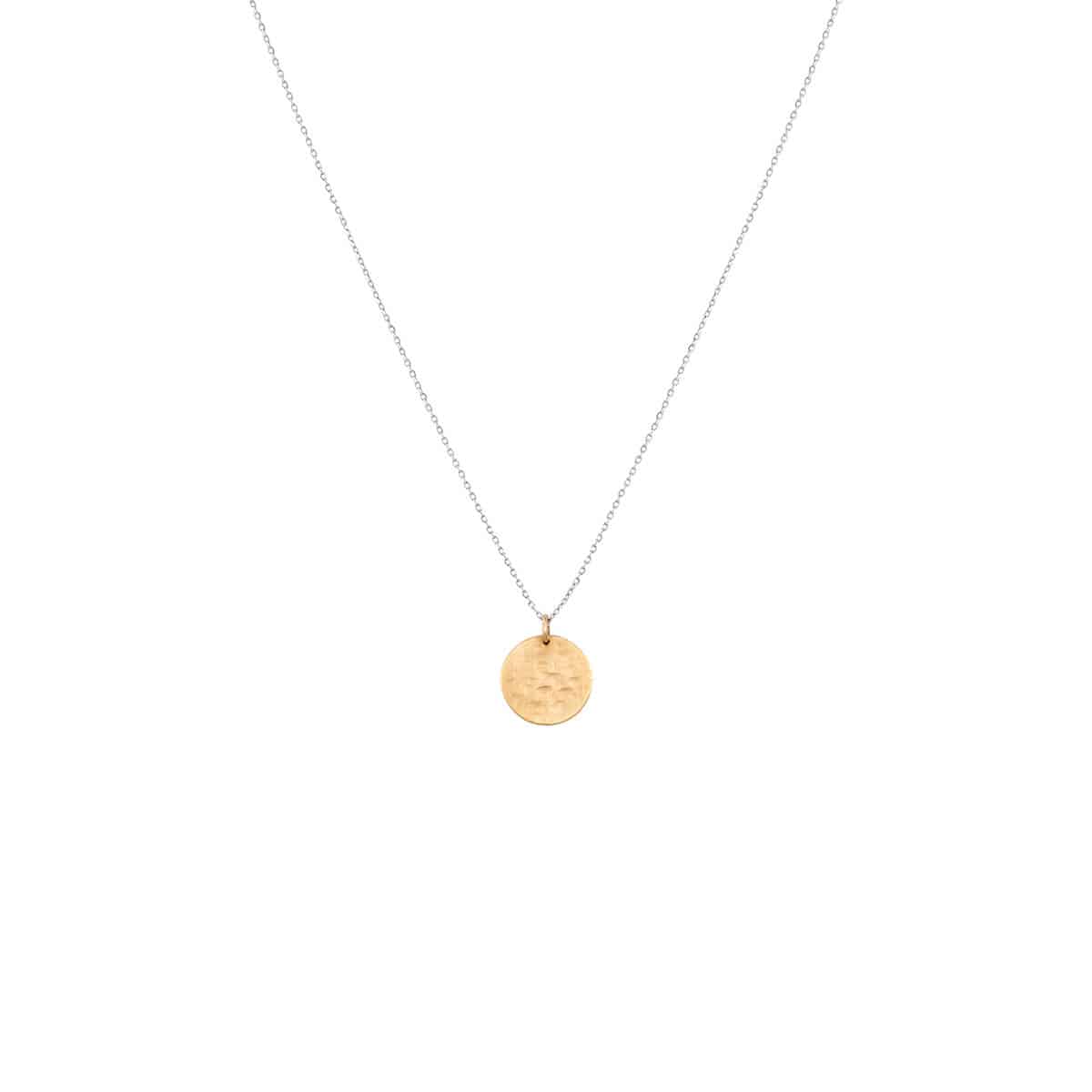 Hammered-Circle-Necklace