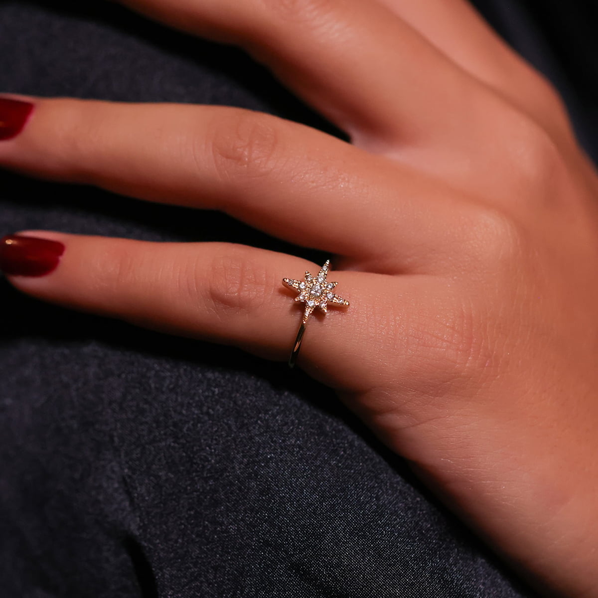 Starburst Diamond Ring